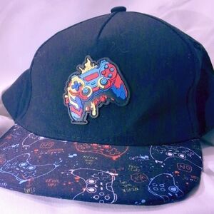 Gaming Controller Kids Cap - Black with Colorful Design